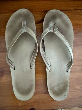 Rainbow Women's Tan Flip Flop Sandals